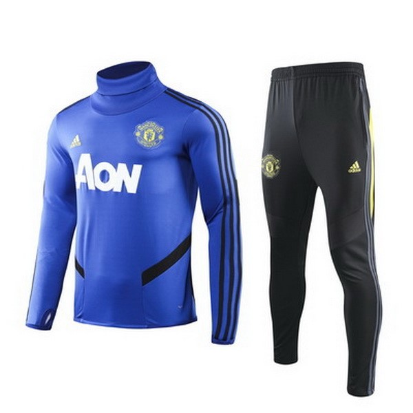 Chandal Niños Manchester United 2019-20 Azul Negro Amarillo